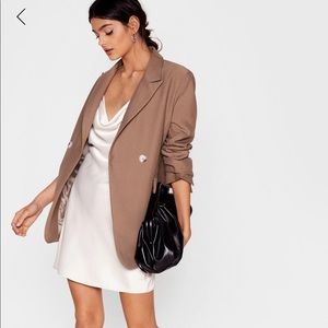 Sought After Satin Cowl Mini Dress Nasty Gal, size s/2